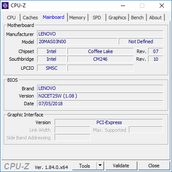 ThinkPad P52 - CPU-Z : carte-mère.