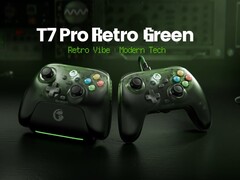Les manettes T7 Pro Retro Green et T7 Pro W Retro Green présentent un design similaire.