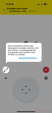 La fonction de ligne droite est également utile