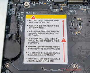 Remarque importante concernant l'utilisation d'un disque SSD U.2