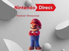 Le Nintendo Direct Partner Showcase avec Mario est montré (Image source : Nintendo of America with edits)
