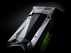 GeForce GTX 1080, rendu marketing illustré, et autres anciens GPU Nvidia ne seront bientôt plus supportés par les pilotes (Image source : Nvidia)