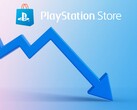 Graphique illustrant la baisse des prix sur le PlayStation Store
