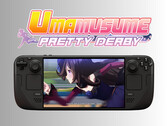 Umamusume : Pretty Derby sur le Steam Deck OLED avec logo (Image source : Cygames, Steam avec modifications)