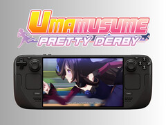 Umamusume : Pretty Derby sur le Steam Deck OLED avec logo (Image source : Cygames, Steam avec modifications)