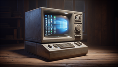 Windows 11 sur un très vieil ordinateur (Source de l'image : Générée avec DALL-E 3)
