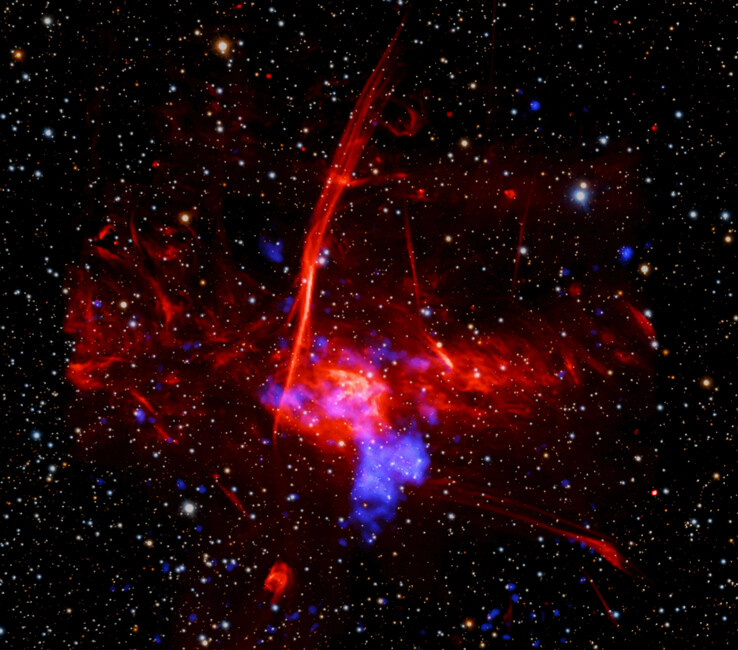 Une image de la supernova capturée par le télescope Chandra.