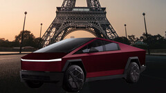 Cybertruck emballé à Paris (image : Gautier Salles @ Unsplash/edited)