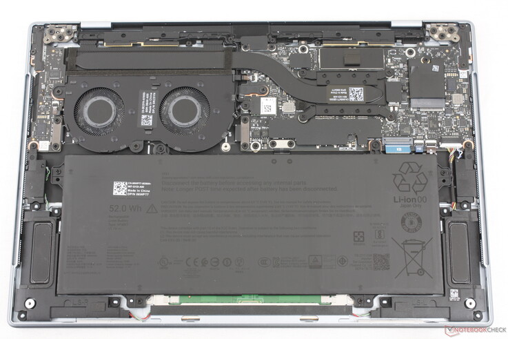 Carte mère du XPS 13 Wildcat. Seules la batterie et le SSD M.2 2242 sont amovibles.