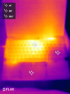 Essai de résistance à la température de surface (face supérieure)
