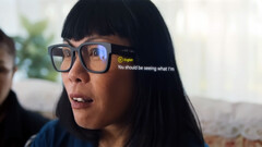 Le nouveau prototype de lunettes AR/VR peut faire de la traduction en temps réel (image : Google)