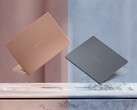 Le ZenBook 14 OLED de Panther Lake promet jusqu’à 18 heures de navigation sur Internet avec une charge complète. Sur la photo : une image promotionnelle présentant les deux coloris disponibles pour cet ordinateur portable.