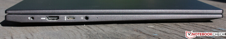Port de charge, HDMI, USB 3.1 Gen1 Type-C avec DisplayPort (15 watts), prise audio