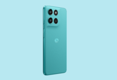 Le Moto G57 Power dans le coloris Pantone Fluidity (Image source : Motorola)