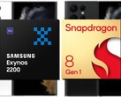 L'Exynos 2200 de Samsung et le Snapdragon 8 Gen 1 semblent s'égaler dans les performances du processeur Geekbench. (Image source : Samsung/Qualcomm/@Ishanagarwal - édité)