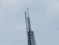 L&#039;une des trois fusées sondes de la mission TOMEX+ (Source de l&#039;image : NASA et Danielle Johnson ; recadrée)