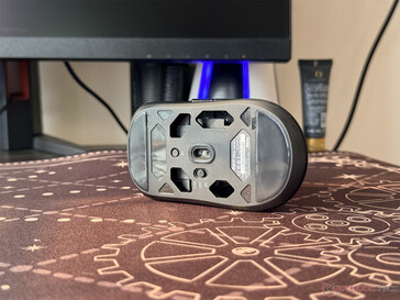 Le commutateur de changement de mode situé en bas