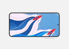 Le Nothing Phone (1), tel qu'imaginé par TechDroider. (Image source : TechDroider)