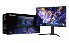 Le Gigabyte AORUS FO32U2 est l&#039;un des moniteurs de jeu 4K et 240 Hz QD-OLED les moins chers du marché. (Source de l&#039;image : Gigabyte)