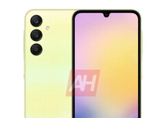 Le Samsung Galaxy A25 5G dans l&#039;une des quatre couleurs de lancement annoncées. (Source de l&#039;image : Android Headlines)