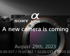 Le teaser de Sony annonçant le lancement d'un nouvel appareil photo le 29 août semble confirmer les précédentes rumeurs d'une mise à jour de l'appareil photo compact plein format A7C. (Source de l'image : Sony - édité)