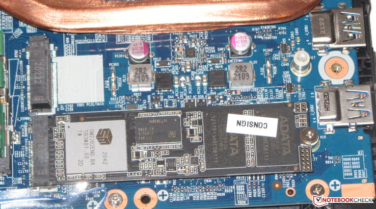 Deux SSD NVMe peuvent être installés.
