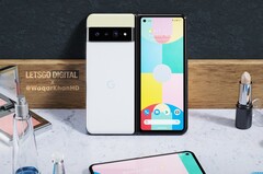 Le Pixel Fold pourrait plutôt être lancé au printemps prochain. (Image source : LetsGoDigital)