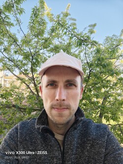 Enregistrement d'un selfie avec la caméra frontale