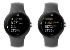 L'interface d'exercice de la Pixel Watch (image via Google)