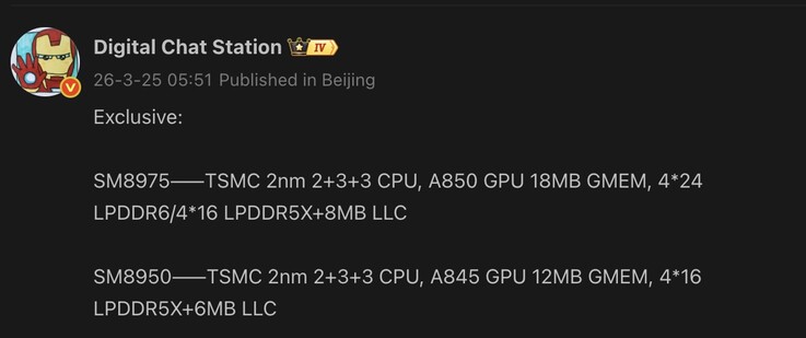 Fuite de détails sur les puces Snapdragon de la prochaine génération.