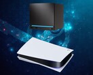 La Steam Machine, visible au-dessus de la console PS5