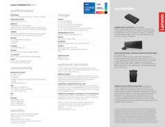 spécifications Lenovo ThinkPad T14 Gen 2 Intel