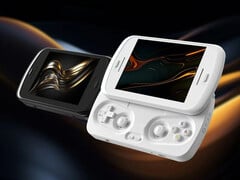 L&#039;Anbernic RG Slide est assez lourde pour sa taille, puisqu&#039;elle pèse 379 g. (Image source : Anbernic)