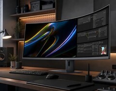 L'écran de jeu HKC Apocalypse 43H180C présente un format d'image 24:9 et une résolution 5k2k+.