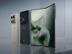 Le Razr Fold est disponible dans les couleurs certifiées Pantone Blackened Blue et Lily White. (Source de l'image : Motorola)