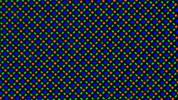 Écran pliable à structure sous-pixel