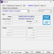 CPU-Z Graphique