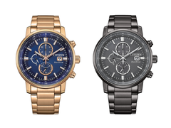 Les Citizen CA0843-89L (à gauche) et CA0847-88H (à droite), photographiés sur fond blanc. (Source de l&#039;image : @plus9time sur Instagram)