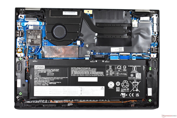 Lenovo ThinkPad X13 Yoga Gen 2 : Vue de l'intérieur