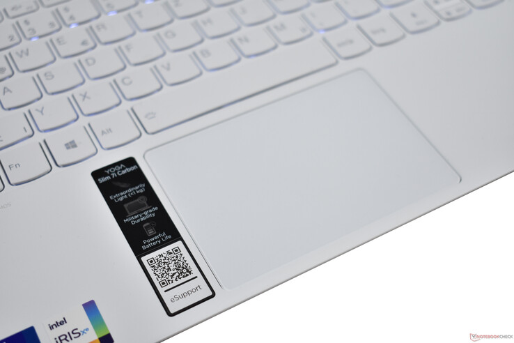 Lenovo Yoga Slim 7i Carbon : Pavé tactile