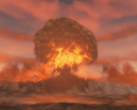 La bombe atomique dans la séquence d'introduction de Fallout 4 photographiée