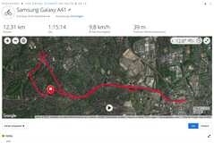 GPS Samsung Galaxy A41 : vue générale.