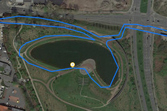 GPS Sony Xperia XZ2 Premium : autour d'un lac.