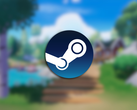 Sur la photo, une capture d'écran officielle de Heartopia (floue) avec le logo Steam superposé (Source de l'image : Steam - édité)