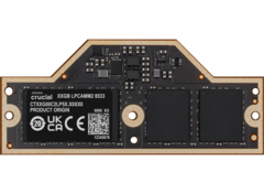 La moitié de la taille d&#039;un SODIMM ordinaire. (Source de l&#039;image : Crucial)
