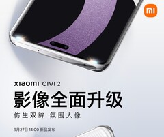 Le Xiaomi Civi 2 copiera la pilule de l&#039;iPhone 14 Pro. (Source : Xiaomi)