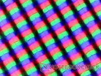 Matrice sous-pixel avec revêtement mat