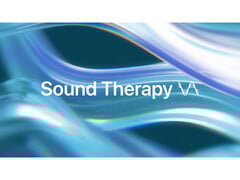 Image promotionnelle avec un logo pour la collection Sound Therapy de Apple Music. (Source de l&#039;image : Apple)