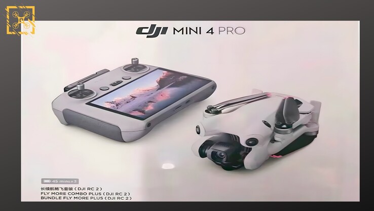 La version mondiale du Mini 4 Pro avec des temps de vol de 45 minutes. (Source de l'image : @Quadro_News)