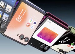 Le Motorola Razr 50 Ultra est doté d&#039;un énorme écran secondaire de 4 pouces. (Image : Motorola)